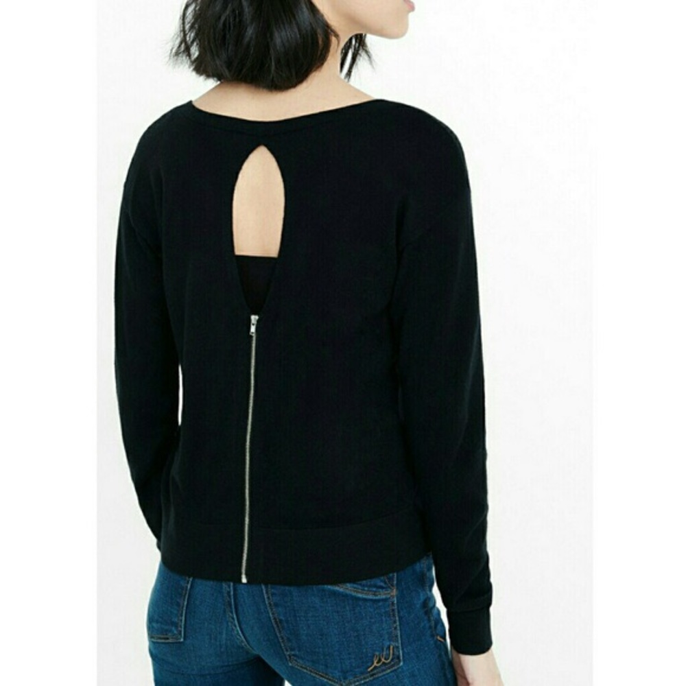 Express lightweight open back sweater